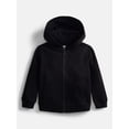 thumbnail image 1 of Wonder Nation Toddler Boys' Zip Front Fleece Hoodie, Sizes 0M-5T, 1 of 3