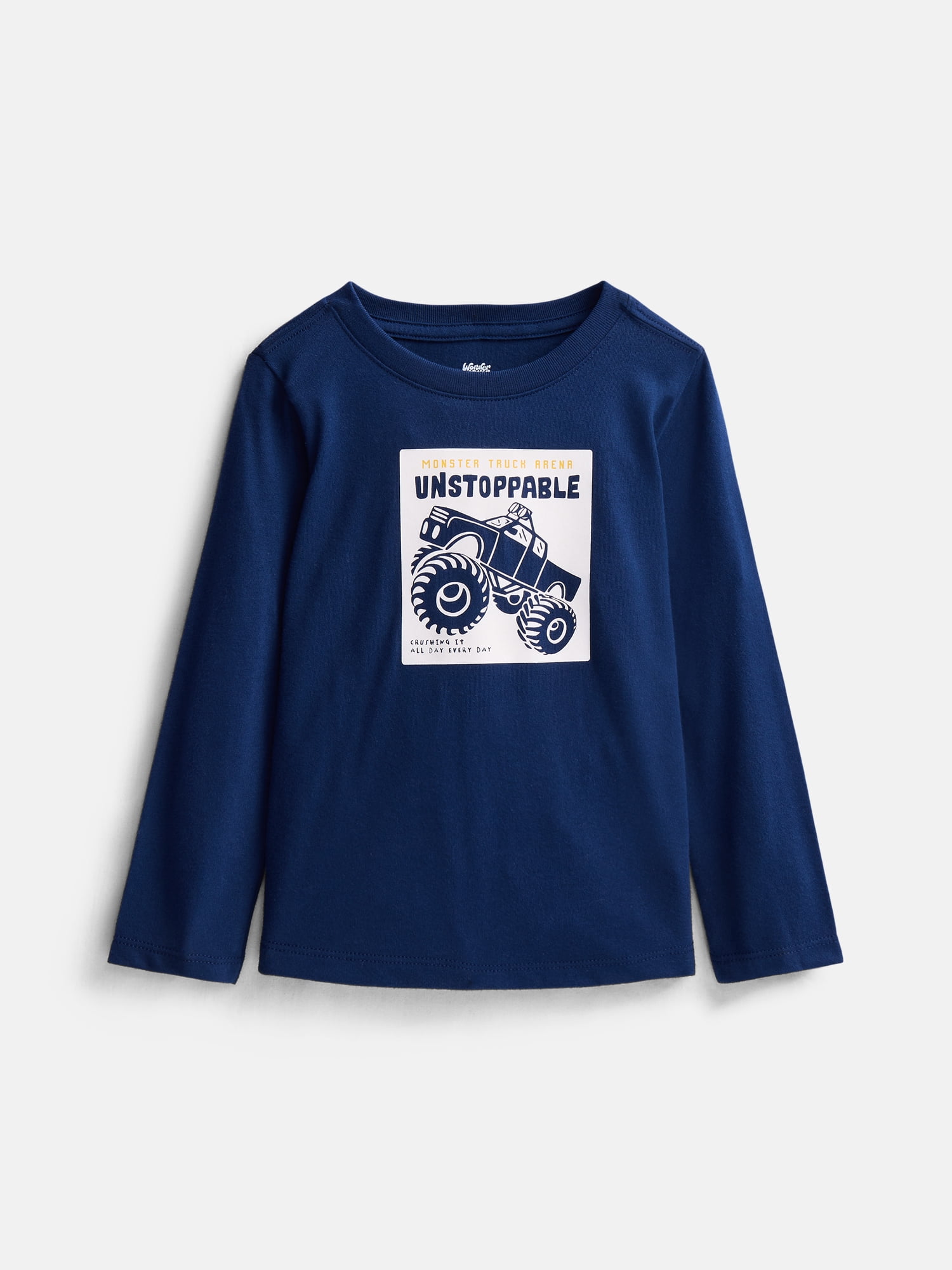 Wonder Nation Toddler Boys' Graphic Tee with Long Sleeves, Sizes 18M-5T