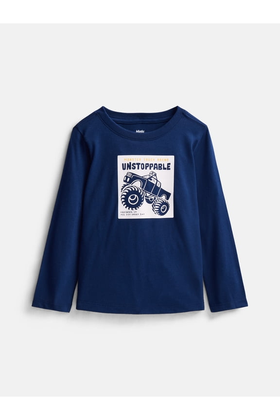 Toddler Boys' Graphic Tee with Long Sleeves, Sizes 18M-5T