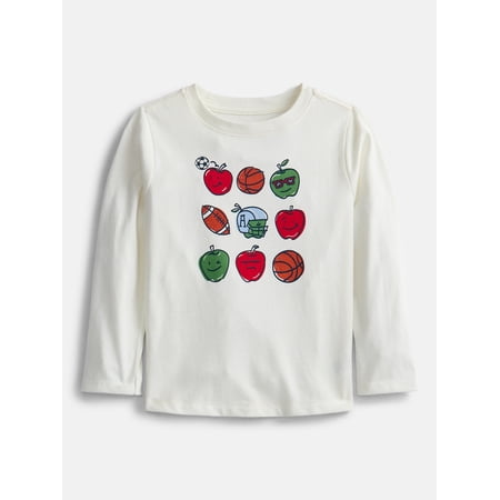 Wonder Nation Toddler Boys' Graphic Tee with Long Sleeves, Sizes 18M-5T