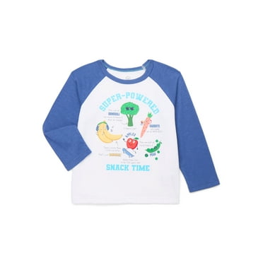 Wonder Nation Toddler Boys’ Graphic Tee with Raglan Sleeves, Sizes 12M-5T