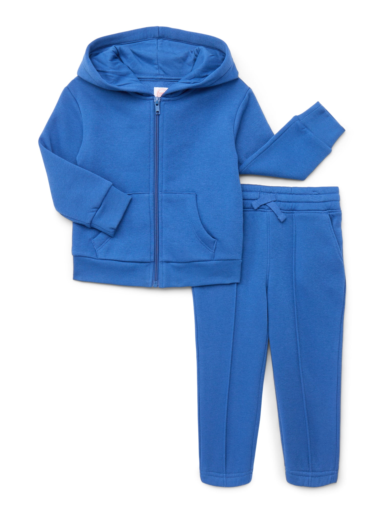 Wonder Nation Toddler Boys Hoodie and Pants Fleece Set, 2-Piece, Sizes 12M-5T