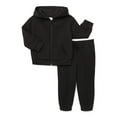 thumbnail image 1 of Wonder Nation Toddler Boys Hoodie and Pants Fleece Set, 2-Piece, Sizes 12M-5T, 1 of 1