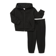 Wonder Nation Toddler Boys Hoodie and Pants Fleece Set, 2-Piece, Sizes 12M-5T