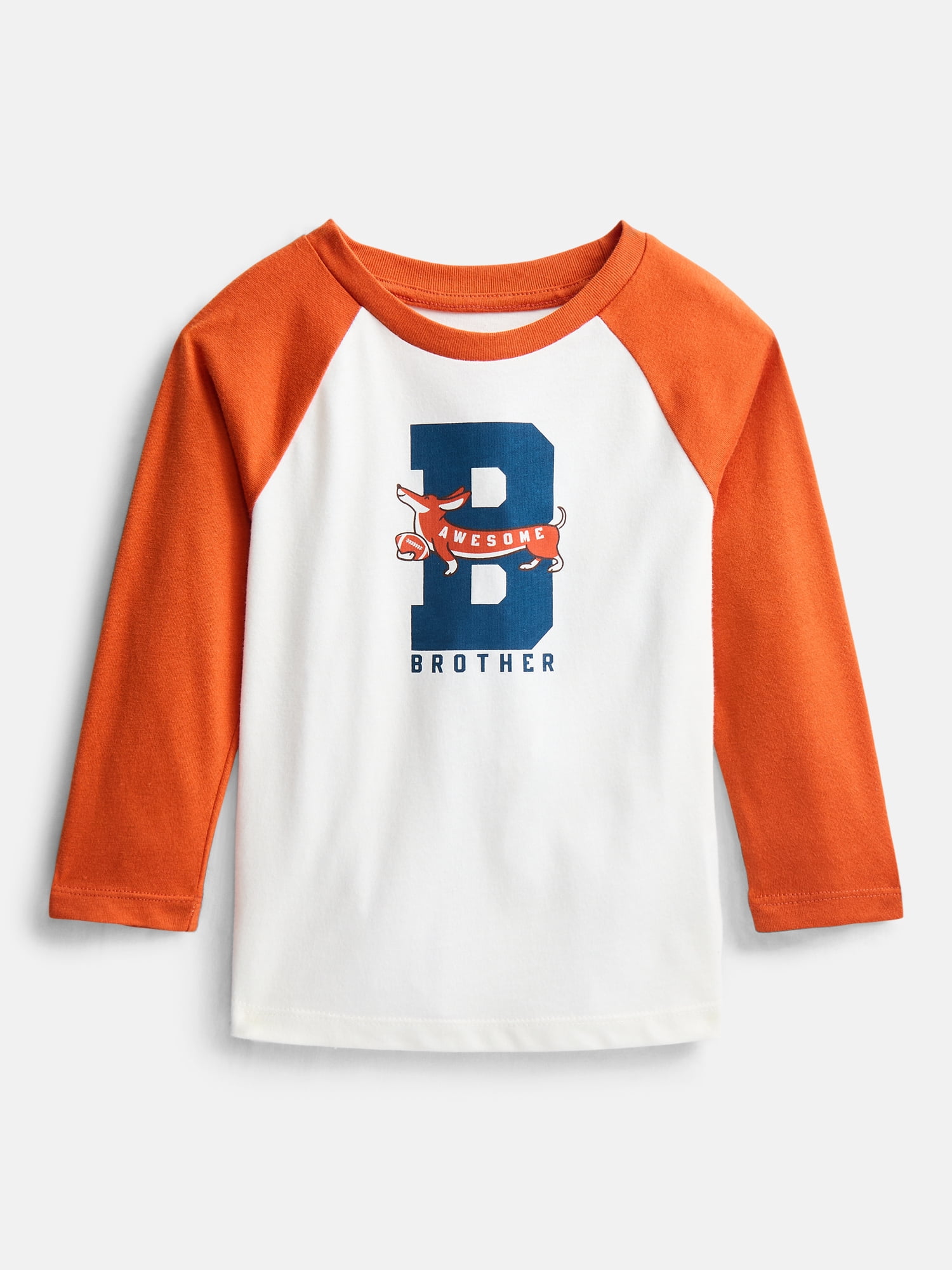 Wonder Nation Toddler Boys Raglan T-Shirt with Long Sleeves, Sizes 0T-5T