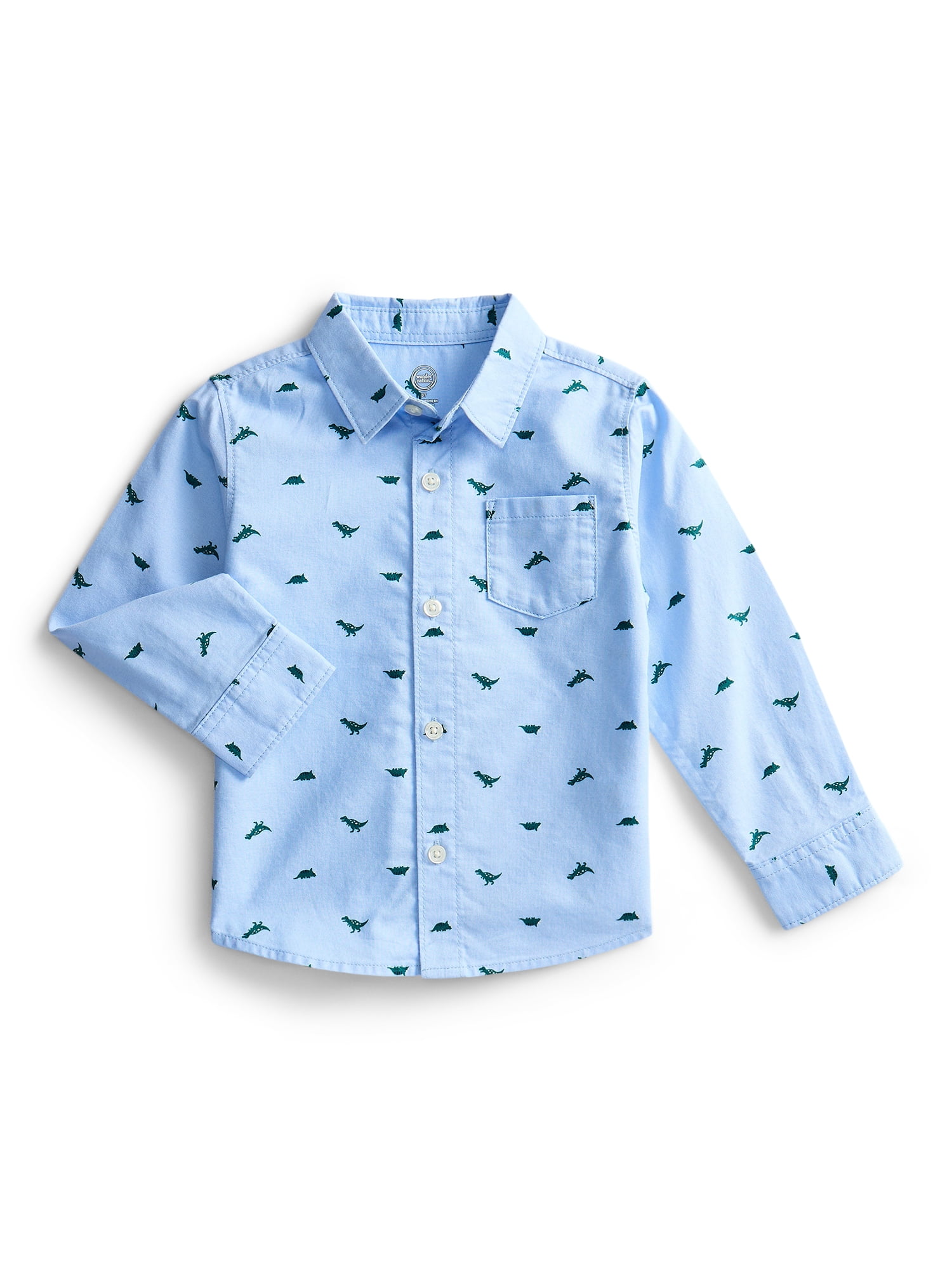 Wonder Nation Toddler Boys Woven Shirt, Sizes 12M-5T