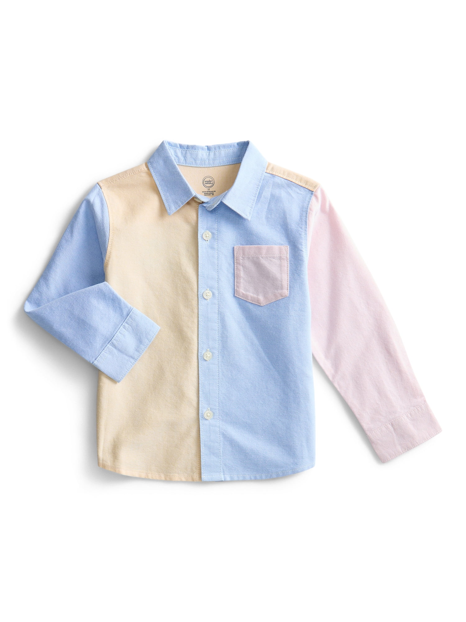 Wonder Nation Toddler Boys Woven Shirt, Sizes 12M-5T