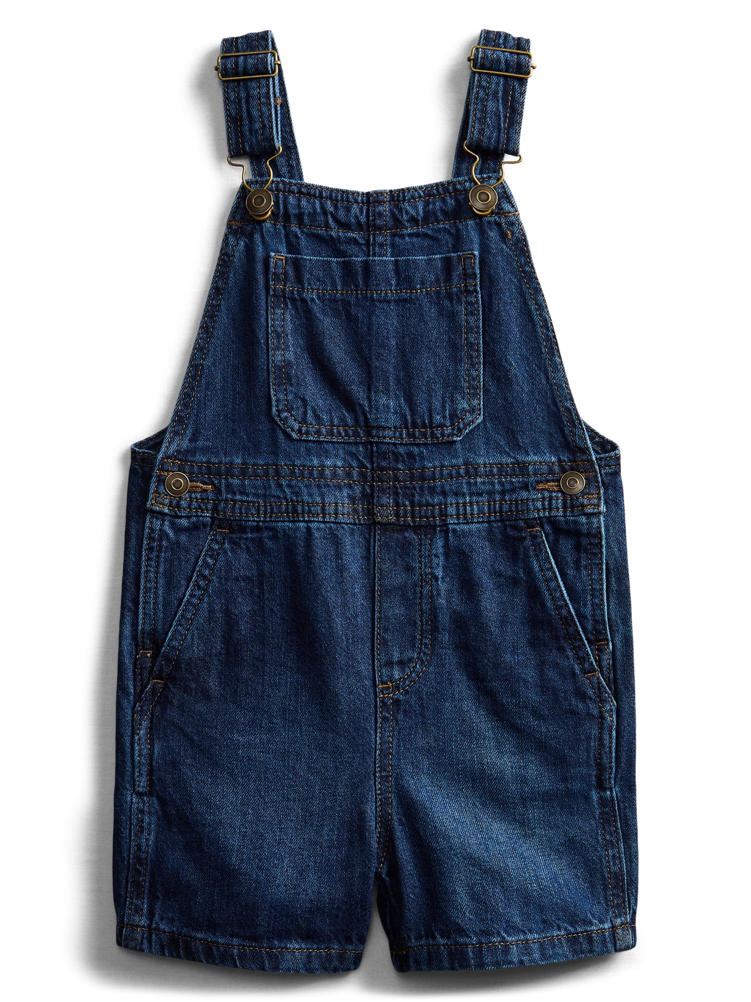 Wonder Nation Toddler Boys Denim Shortalls, Sizes 12M-5T