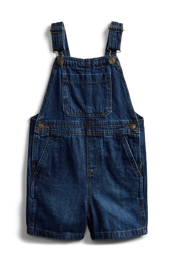 Toddler Boys Denim Shortalls, Sizes 12M-5T