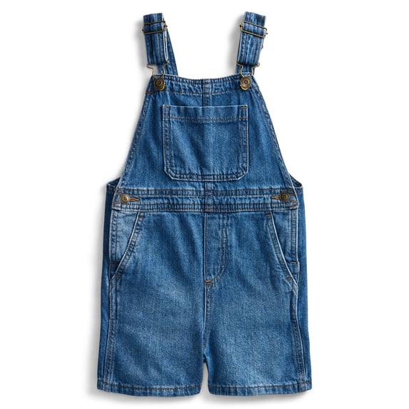 Wonder Nation Toddler Boys Denim Shortalls, Sizes 12M-5T