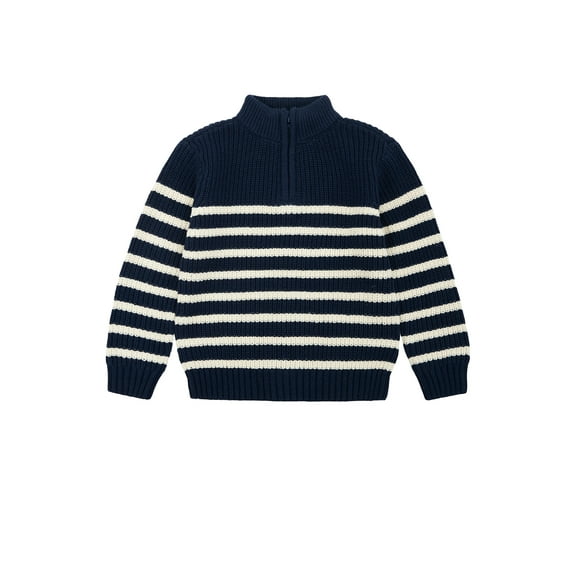 Wonder Nation Toddler Boys Quarter Zip Sweater, Sizes 12M-5T