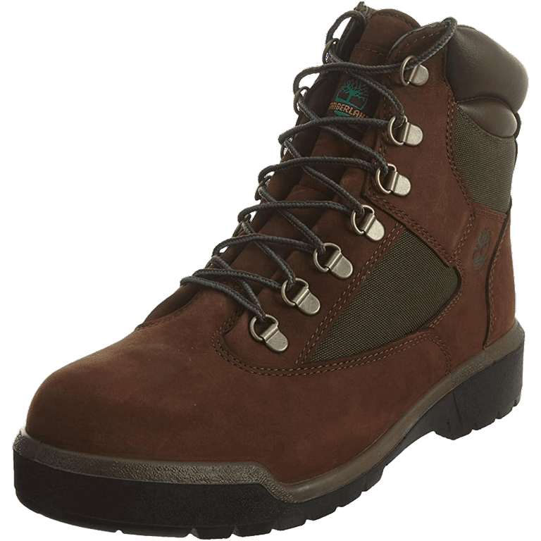 TIMBERLAND Men's 6-Inch Waterproof Field Boot, Dark Brown/Green