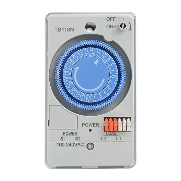 TB118N Mechanical timer 110V~240V AC Mechanical Type 24 Hour Timer with 96 times