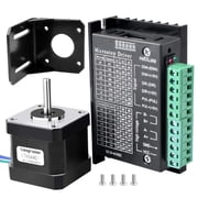 TB6600 Stepper Motor Driver with Nema 17 Motor Combo Kit, 4A 40V Driver and 1.7A 40Ncm Motor for 3D Printer CNC