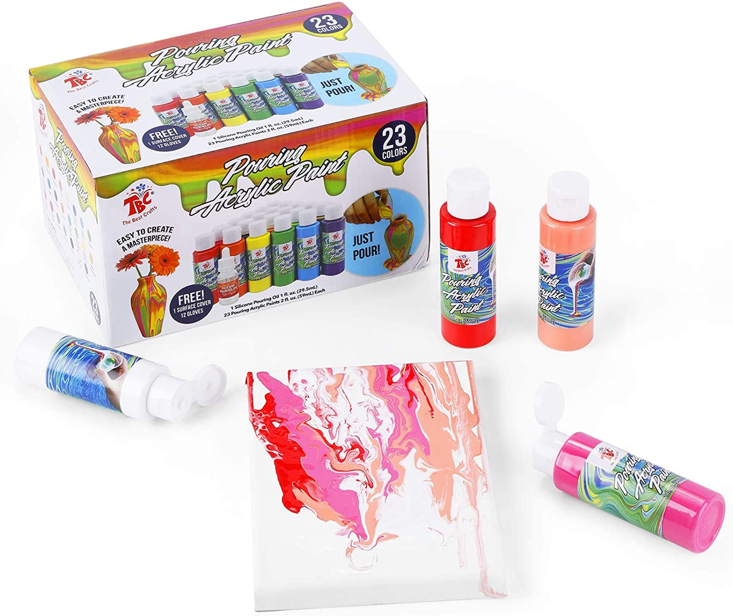 RAS Tempera Non Toxic Kids Paint Set - Fast Drying, Water Soluble and  Easily Washable Kids Paint Set - 12 Color Set