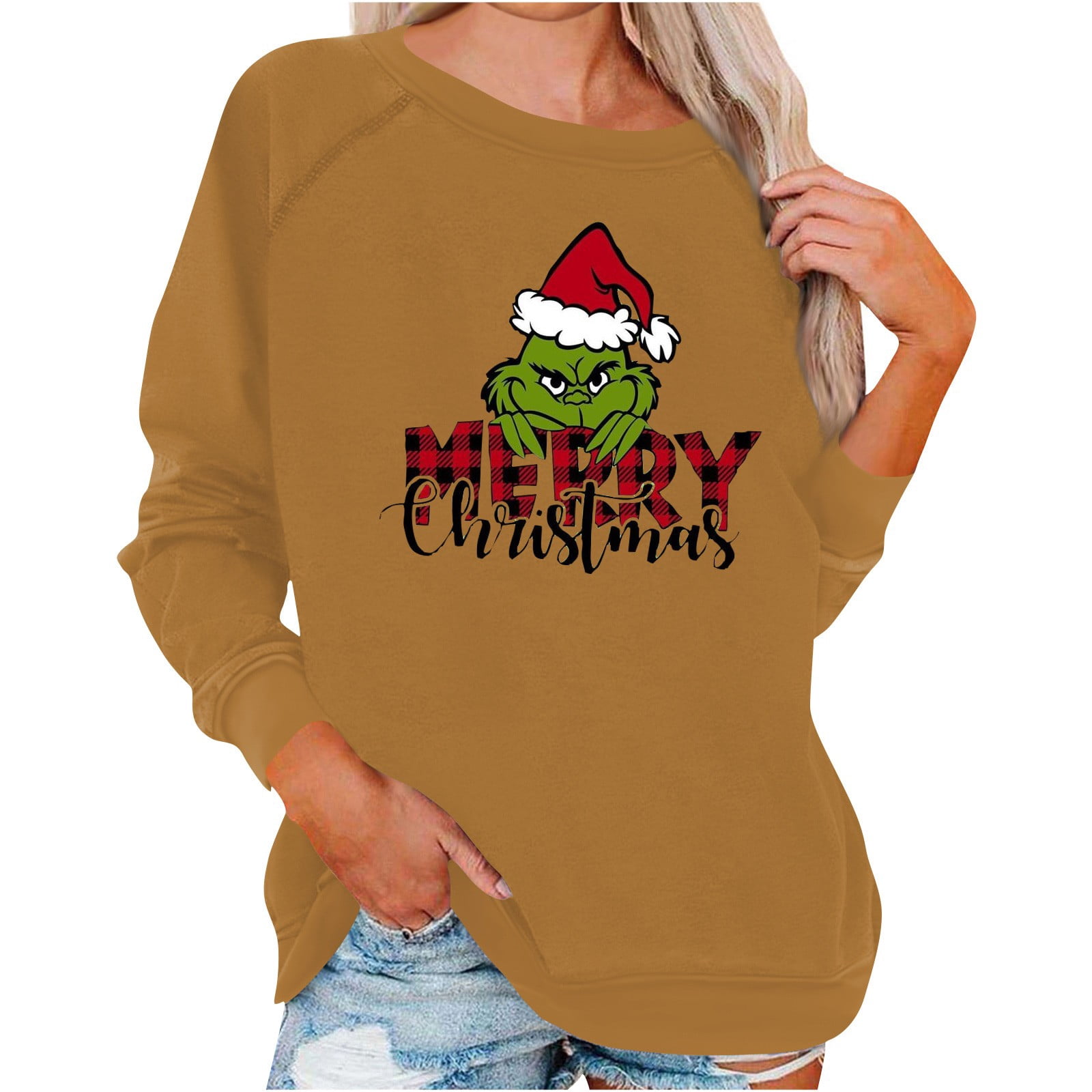 TBKOMH Christmas Sweaters for Women 2023, Grinch Christmas Matching