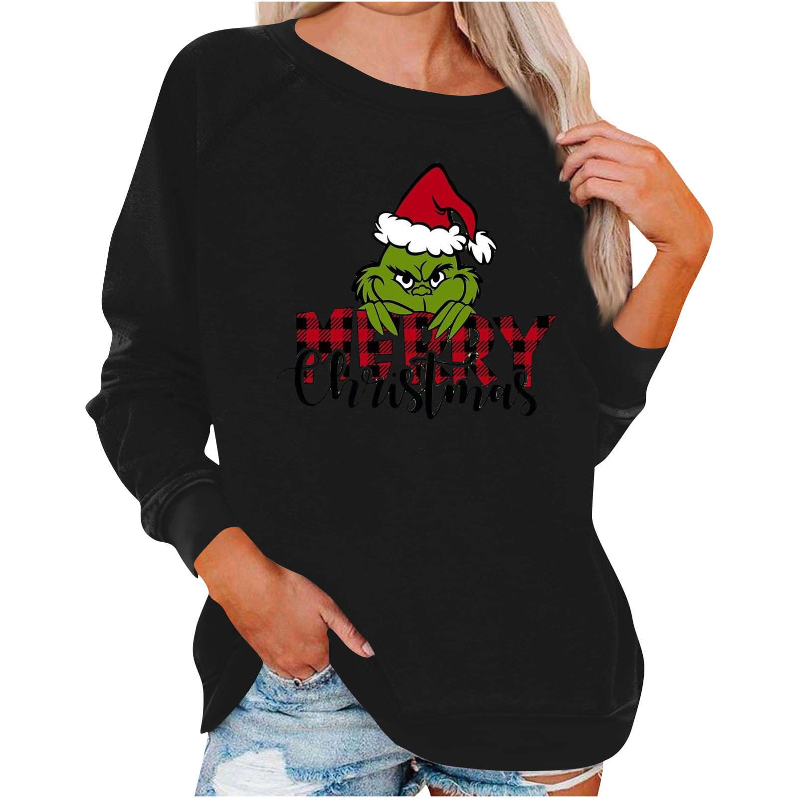 TBKOMH Christmas Sweaters for Women 2023, Grinch Christmas Matching
