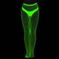 thumbnail image 1 of TBKOMH Glow In The Dark Fishnets Halloween Stockings Rave Clothes High Waist Tights Party Stocking for Women, Costume Halloween Cospaly, Versatile, Stretchy, Non-Itchy, Great Fit, 1 of 4