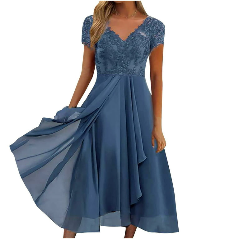 TBKOMH Womens Summer Dresses for 2024, 2024 Spring Flowy Dresses