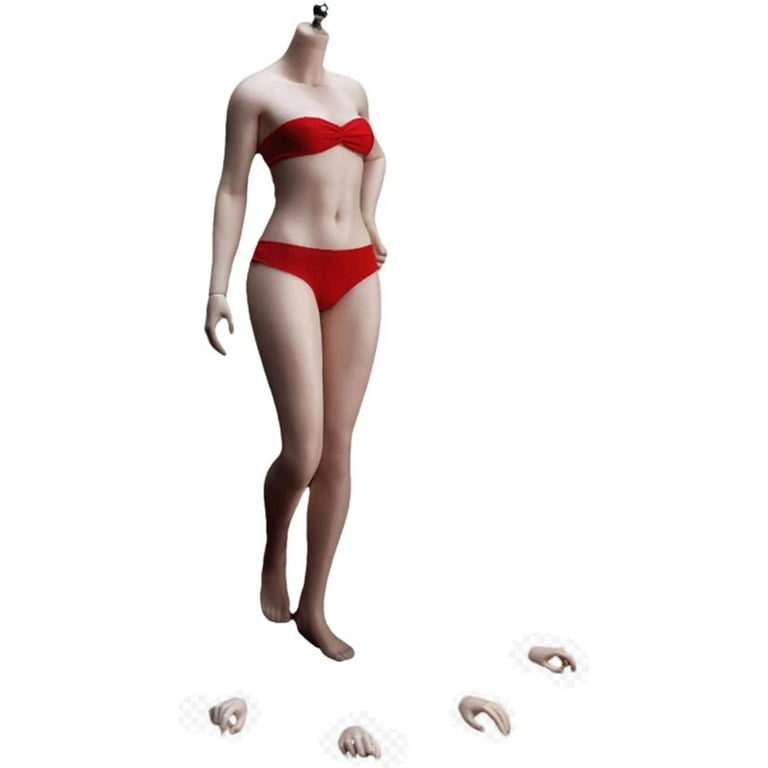 TBLeague Phicen PLSB2021-S46A 1/6th scale female small breasts Seamless  Body collectible action figure body pale skin without head sculpt with  attached feet 