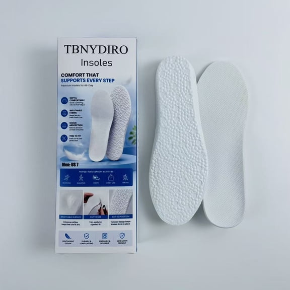 TBNYDIRO Insoles,Odor Control Summer Pure Cotton Cloth Shoe Insoles,Absorbs Sweat & Controls Odor Ideal for Wear Without Socks,Barefoot Shoe Inserts