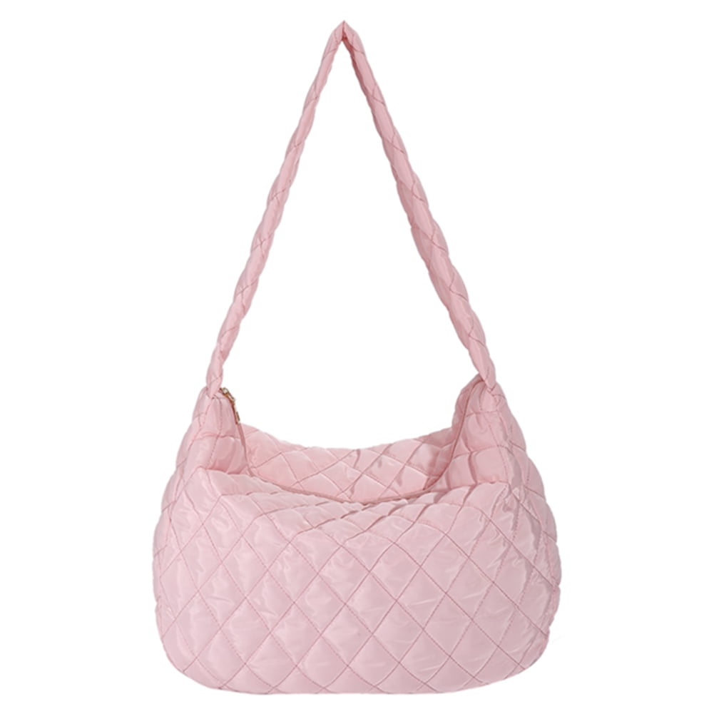★COVERNAT WOMAN★ Cloverheart Quilted Big Tote Bag Pink CO2 TBOLINE Fashion Women Shoulder Bag Quilted Rhombus Pattern