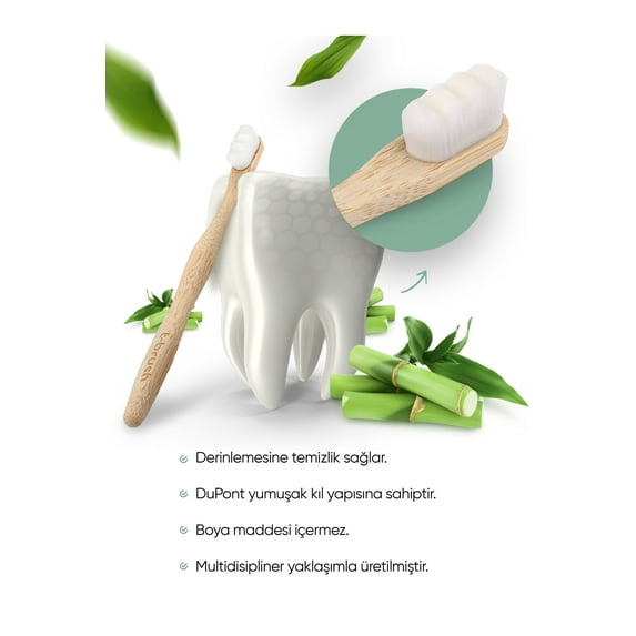 TBRUSH White Nano Vegan Bamboo Toothbrush - Ultra Soft (sensitive Teeth) + Stainless Steel Tongue Cleaner