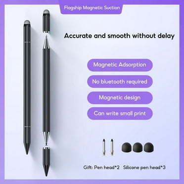 TBTIC Universal 3 in 1 Stylus Capacitive Pen For iPad Matepad Phone Touch Screen Android Tablet Pencil black