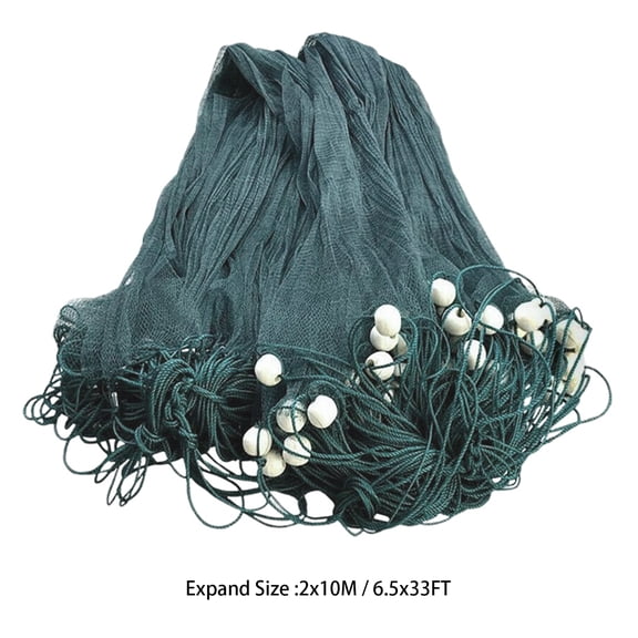 TBVECHI 6.5 x 33 ft Fishing Drag Net Beach Seine Bait 0.5in Mesh Fish Net Minnow Net W/ Float