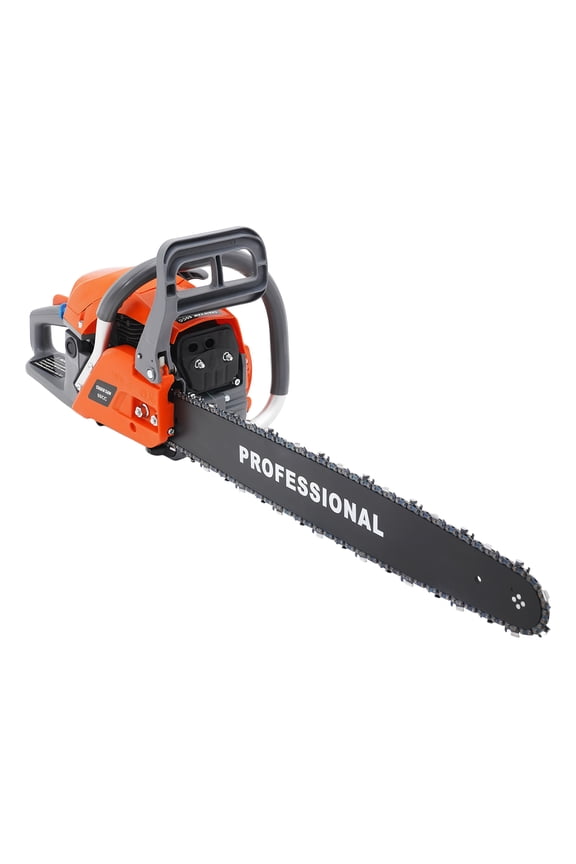 60cc Gas Powered Chainsaw with 22'' Guide Bar Handheld Cordless Petrol Chain Saw 2-Stroke Engine Cutting Wood