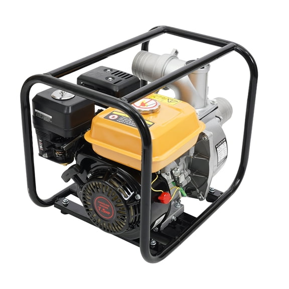 TBVECHI 7.5HP 3 Inch Gas Powered Semi-Trash Water Pump High Pressure Garden Irrigation Pump Water Transfer Pump