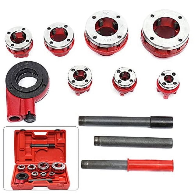 TBVECHI BSTP Ratchet Pipe Threader Kit Set 3/8