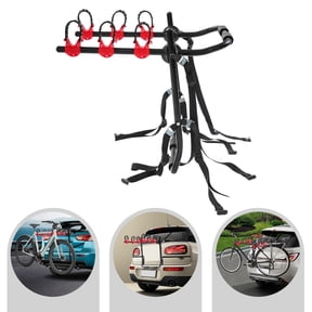 Bike Rack 3-Bicycle Carrier Trunk Mount Bike Rack for Car Sedan Hatchback SUV 44.1 lbs Capacity