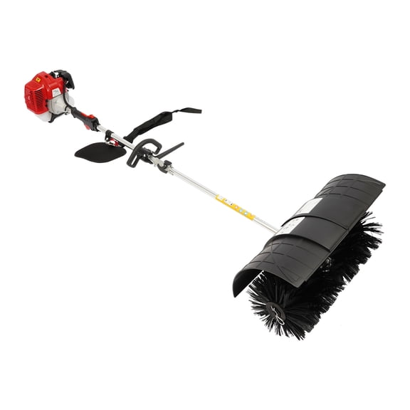 TBVECHI Handheld Sweeper, Walk Behind Gasoline Powered Broom Sweeper, Lawn Cleaning Sweeping Machine, Street Driveway Cleaner