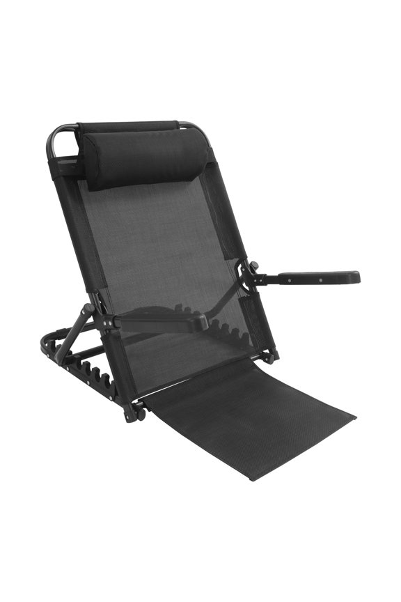 Lifting Bed Backrest with Armrest & Pillow Portable 7 Gears Adjustable Sit up Back Rest Support 330lbs Capacity