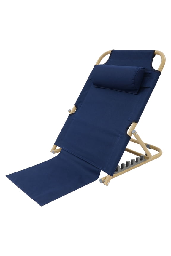 Lifting Bed Backrest with Headrest Portable Folding 7 Gears Adjustable Sit up Back Rest 330lbs Capacity