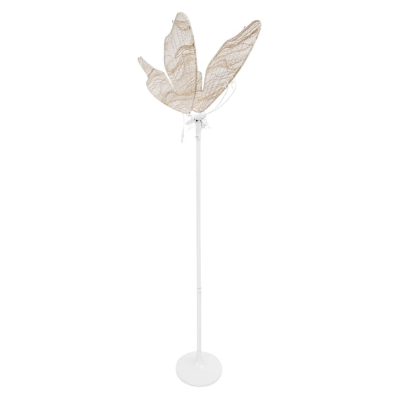 TBVECHI Wedding Butterfly Floor Lamp Creative Ceiling Hanging & Standing LED Ambient Light Decoration Light 23.6*57.5-70.1in