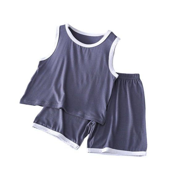 TBWNWG 3t Boy Clothes Boys Summer Outfits Sets Sleeveless Tank Top and Shorts Breathable Athletic Comfortable Loungewear,Size 3-4 Years