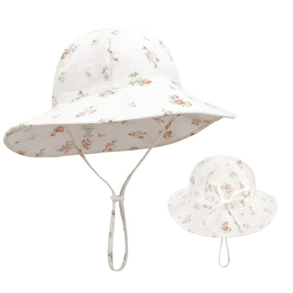 TBWNWG Adjustable Toddler Fisherman Sun Hat with UPF 50+ Wide Brim for Summer Beach Outdoor,Sizes S
