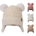 thumbnail image 1 of TBWNWG Adorable Knit Winter Hat for Girls and Boys Soft Warm Earflap Scarf Hood Baby Caps Cold Weather Accessory,Sizes One Size, 1 of 3
