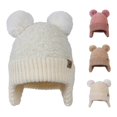 thumbnail image 1 of TBWNWG Adorable Knit Winter Hat for Girls and Boys Soft Warm Earflap Scarf Hood Baby Caps Cold Weather Accessory,Sizes One Size, 1 of 3