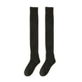 thumbnail image 1 of TBWNWG Autumn Winter Warm Knee High Socks for Women Solid Color Long Tube Stockings Fashion Loop Hosiery Pairs,Sizes One Size, 1 of 3