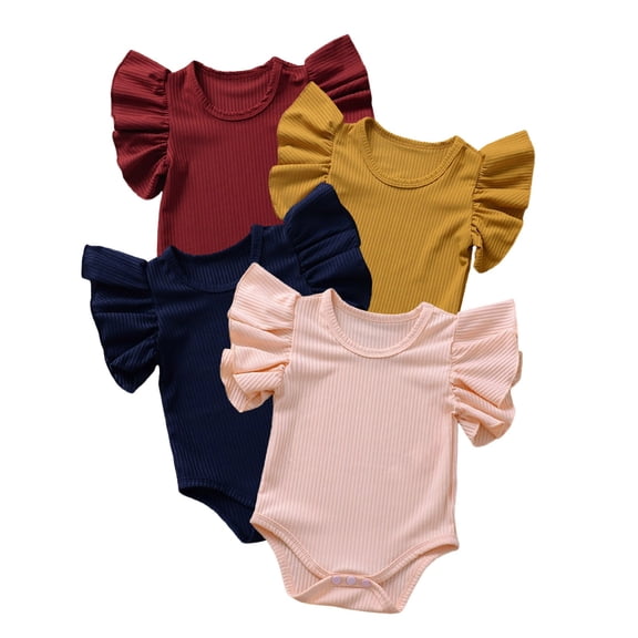 TBWNWG Baby Boy Clothes,Baby Boys Girls Solid Ruffle Romper Bodysuit Clothes Outfits,Sizes 18-24 Months