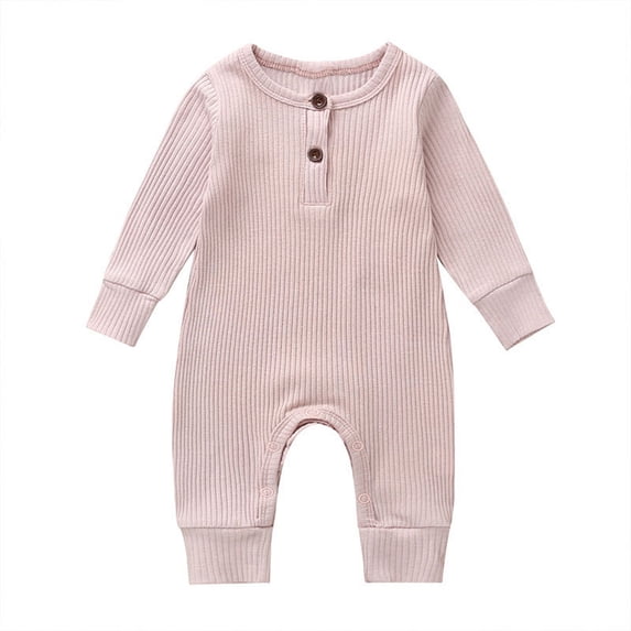 TBWNWG Baby Boy Outfit,Toddler Winter Long Sleeve Boys Girls Ribbed Solid Color Jumpsuit Outwear,Sizes 9-12 Months