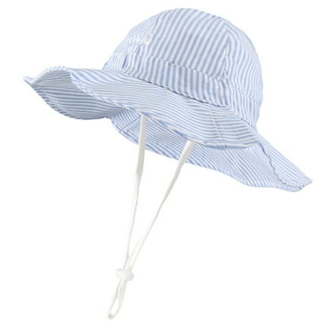 TBWNWG Baby Bucket Hats 0-6 Months with UPF 50+ Sun Protection Wide Brim for Baby Toddler Sun Hat Cap