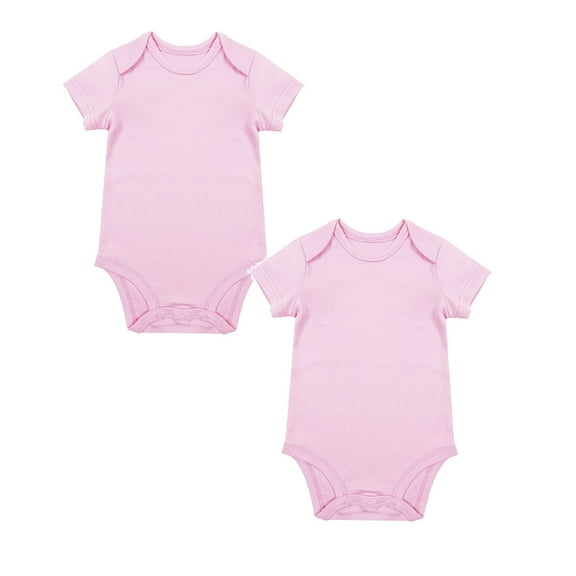 TBWNWG Baby Girls 2-Pack Short-Sleeve Bodysuit
