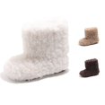 thumbnail image 1 of TBWNWG Baby Girls Winter Boots Lined Booties With Ankle Warm Shoes for Toddler Non Soft Sole, 1 of 4