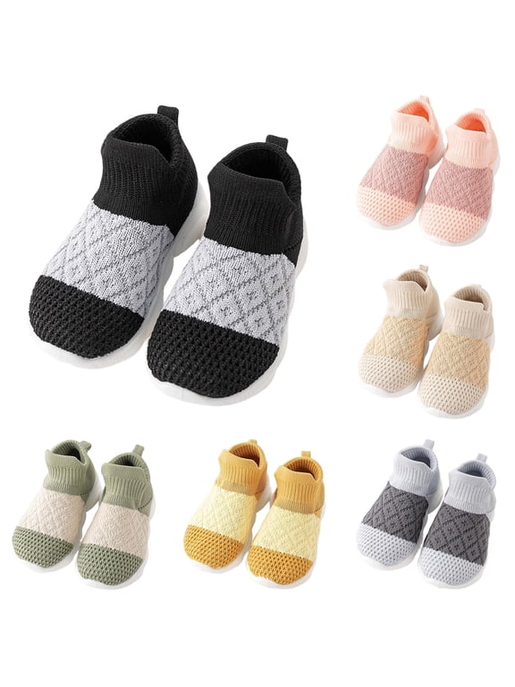 Baby Sneakers First Soft Sole Breathable Walking Shoes Boys Girls Daily Casual Wear Toddler Lightweight On Mesh Wide Toe Unisex