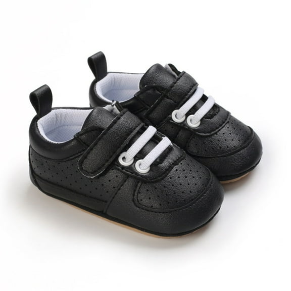 TBWNWG Baby Sneakers Non Trainers for and Toddlers Soft Sole PU Leather Baby Shoes for Boys and Girls,Size 12-2