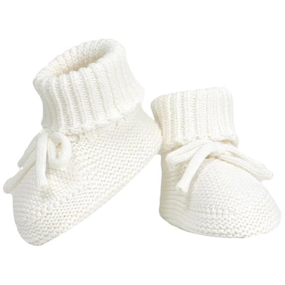 TBWNWG Baby Sneakers for Warm Winter Booties with Bow Soft Knit Toddler Socks Cute First Shoes for Boys Girls,Sizes 0-3 Months